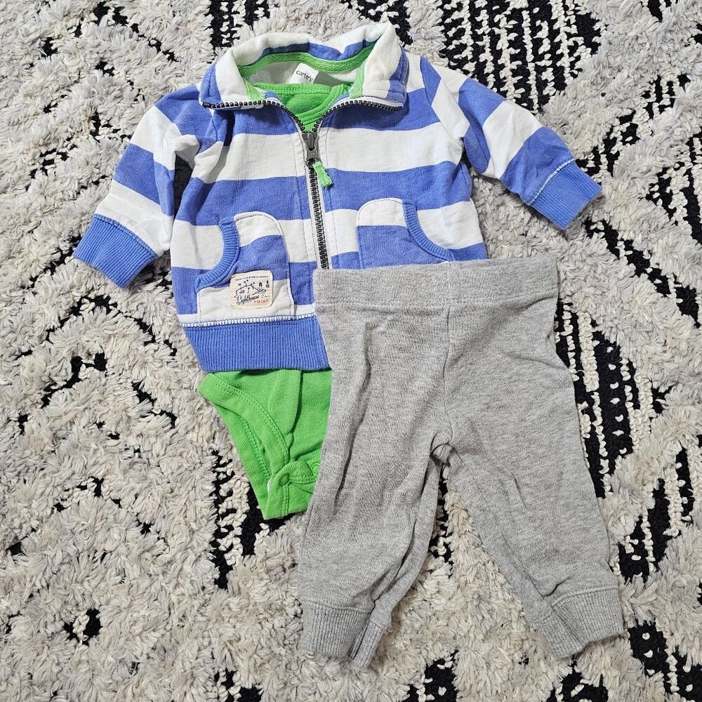 Carter's Baby Boy 3 piece Jogger Set 3 Months